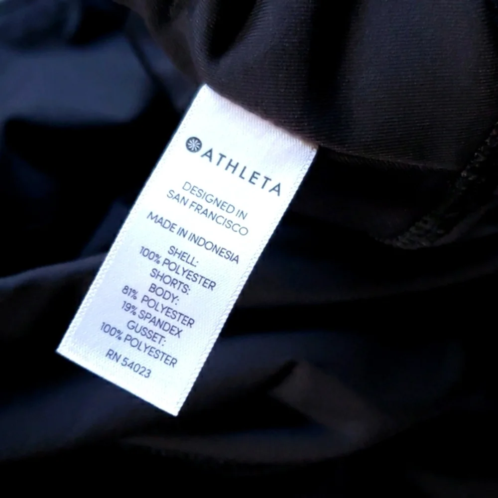 Athleta black mini women's skort size S
